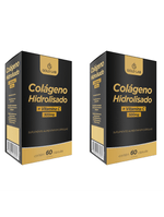 Kit C/2 Colágeno Hidrolisado +Vitamina C C/60 Cápsulas - Gold Lab