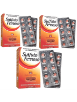 Kit c/3 Sulfato Ferroso 270mg 60 Comprimidos Arte Nativa