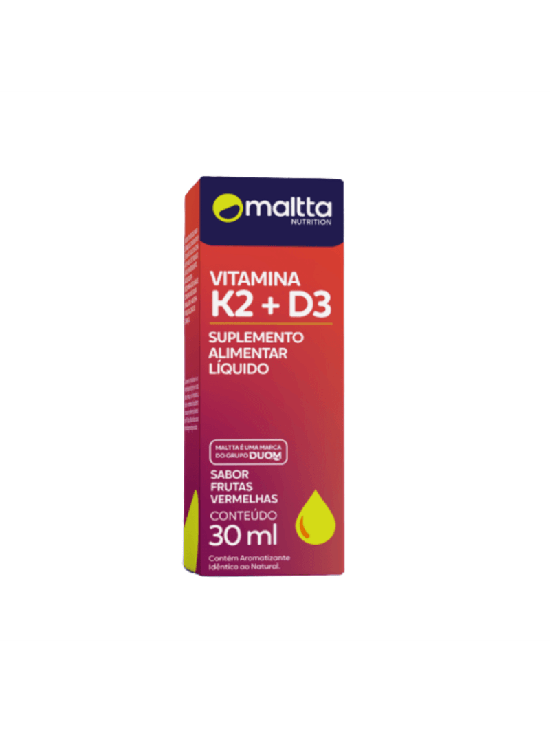 Vitamina K2 + D3 Sabor frutas vermelhas 30ml - Duom