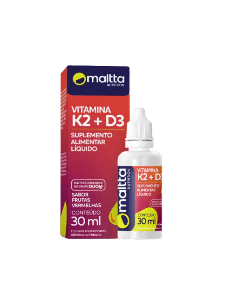 Vitamina K2 + D3 Sabor frutas vermelhas 30ml - Duom