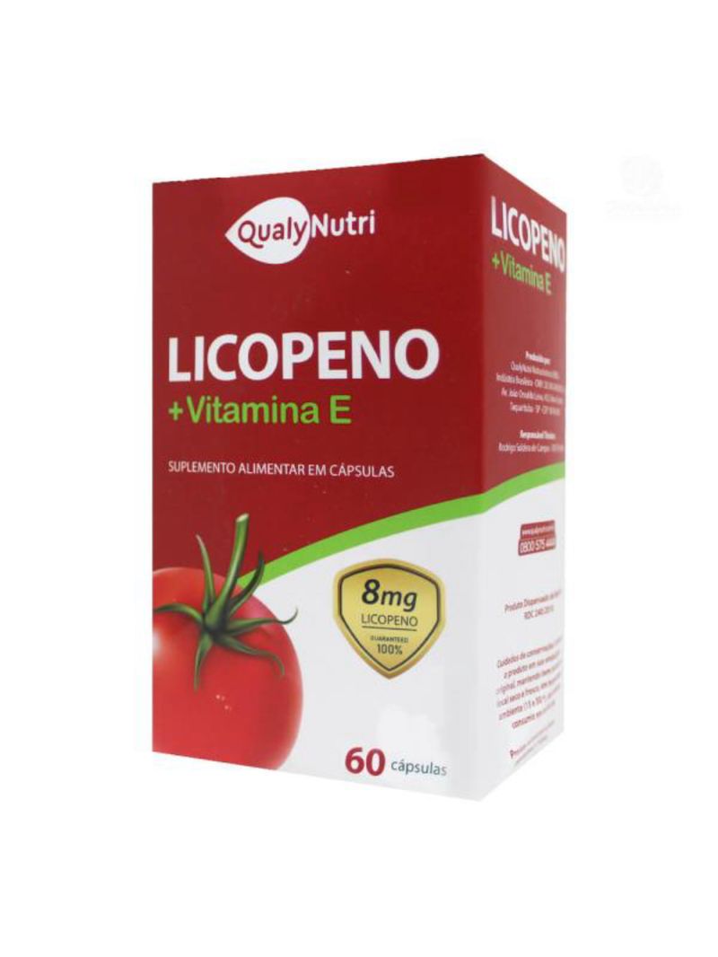 Licopeno + Vitamina E 500MG C/60 Cápsulas - QualyNutri