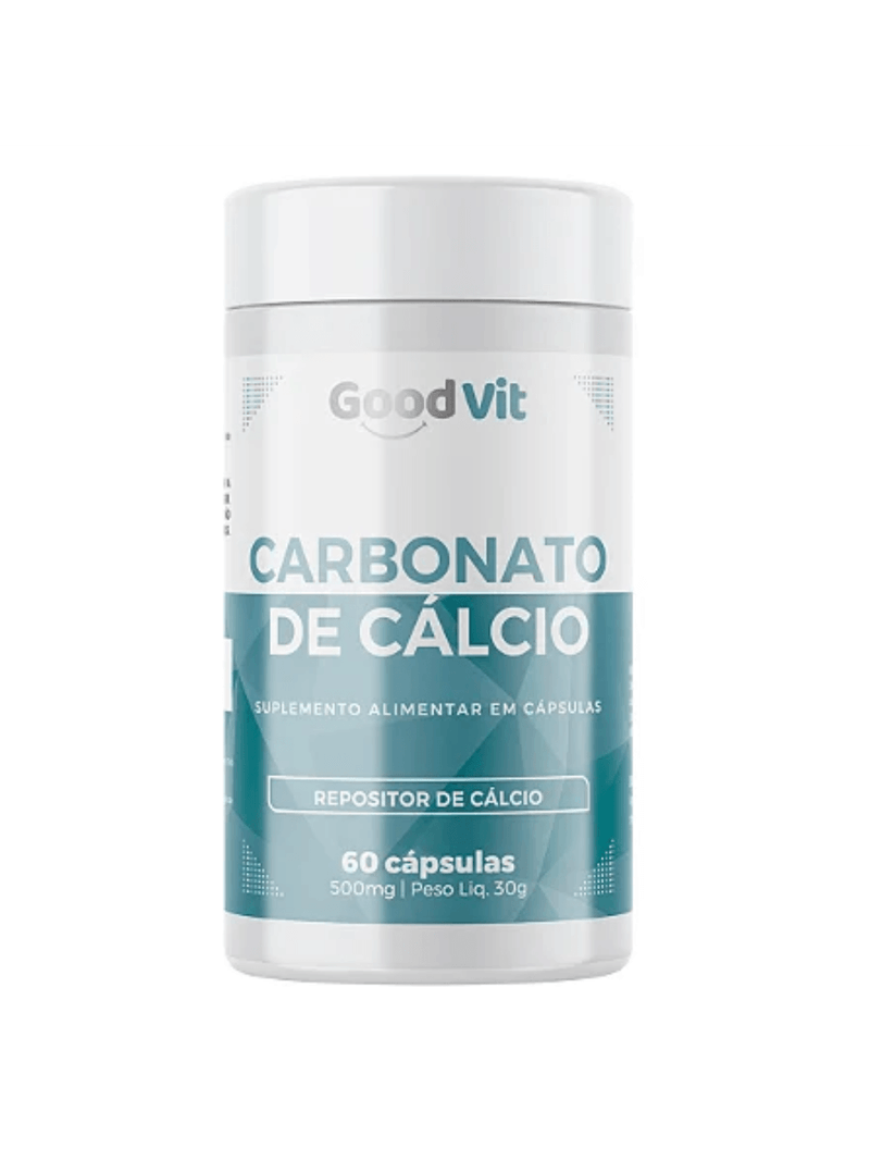 Carbonato de Cálcio Ossos Fortes 500mg 60 Cápsulas Good Vit