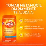 Metamucil Fibra Psyllium sabor laranja - 174g