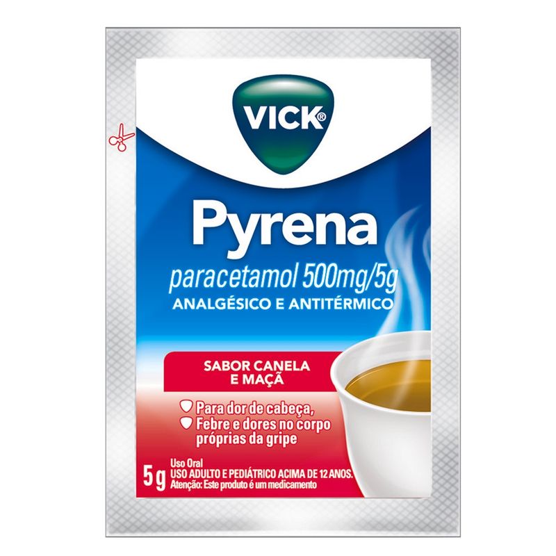 Vick Pyrena 500mg Canela e Maçã 5g - 1 Envelope