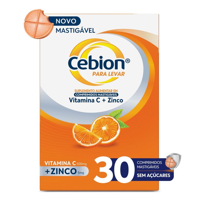CEBION LAR VIT C+ZN 500MG 30CPR MAST