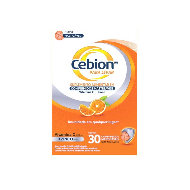 CEBION LAR VIT C+ZN 500MG 30CPR MAST
