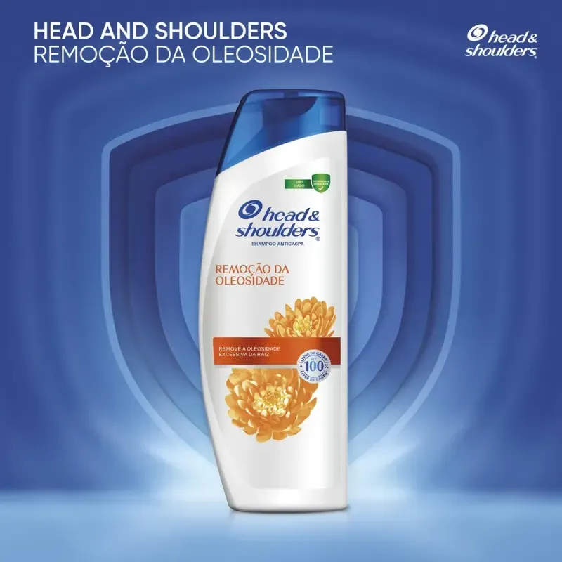 Shampoo Anticaspa Remoção da Oleosidade 400ml Head & Shoulders para cabelos oleosos