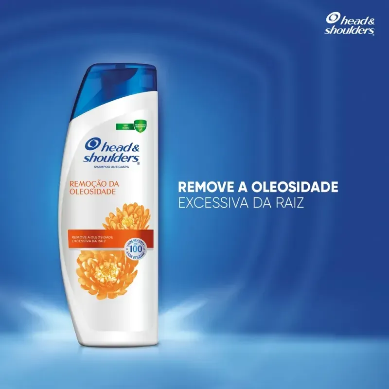 Shampoo Anticaspa Remoção da Oleosidade 400ml Head & Shoulders para cabelos oleosos