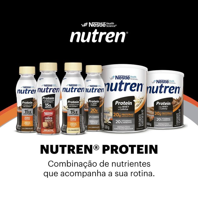 Suplemento Alimentar Nutren Protein Whey 20g de proteínas Chocolate - 260mL