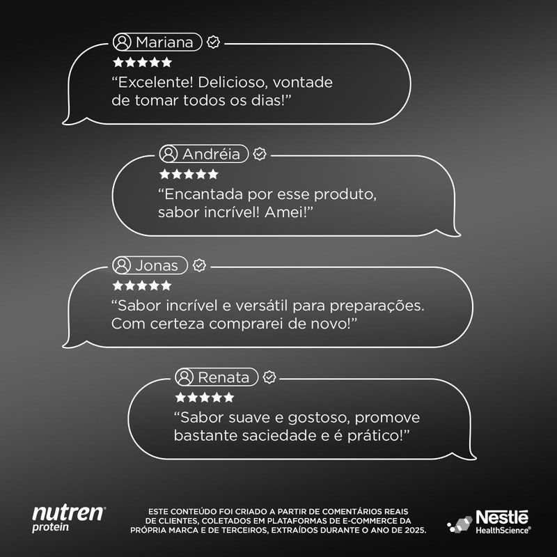 Suplemento Alimentar Nutren Protein Baunilha - 800g