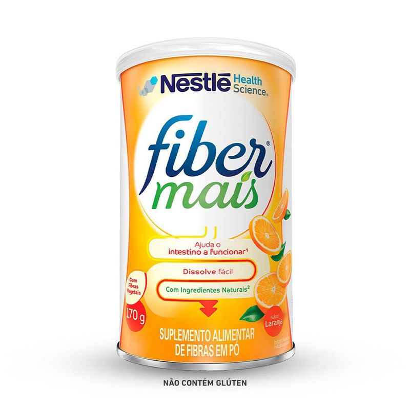 Suplemento Alimentar de Fibras Fibermais Laranja - 170g