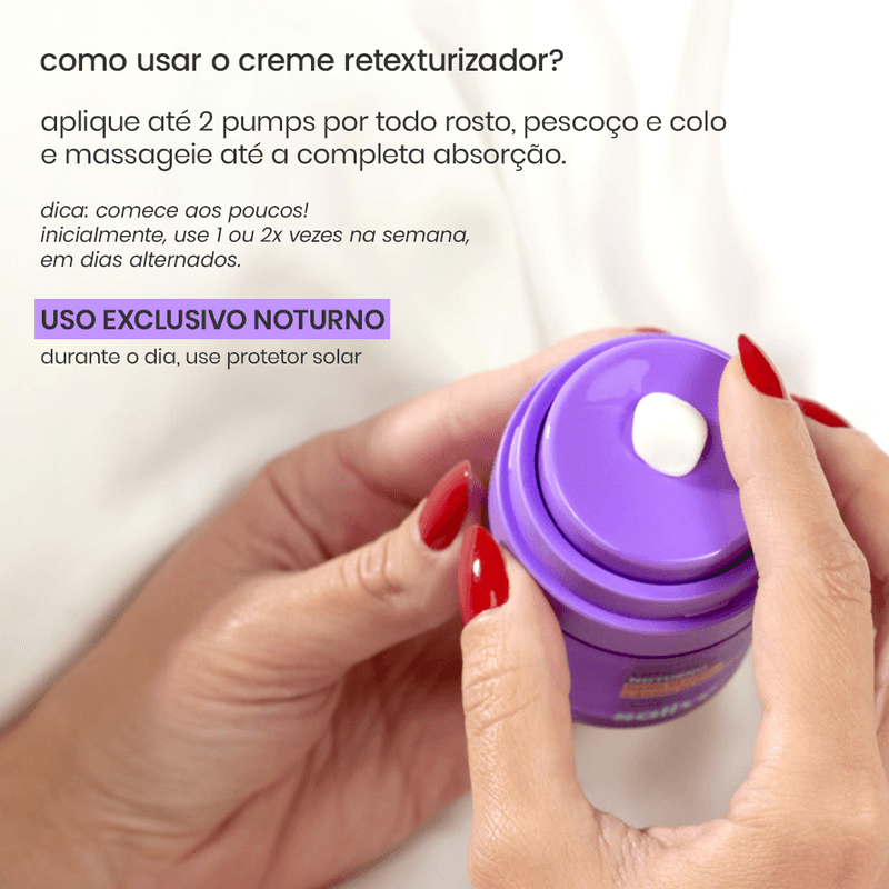 Creme Retexturizador Noturno Sallve - 30g