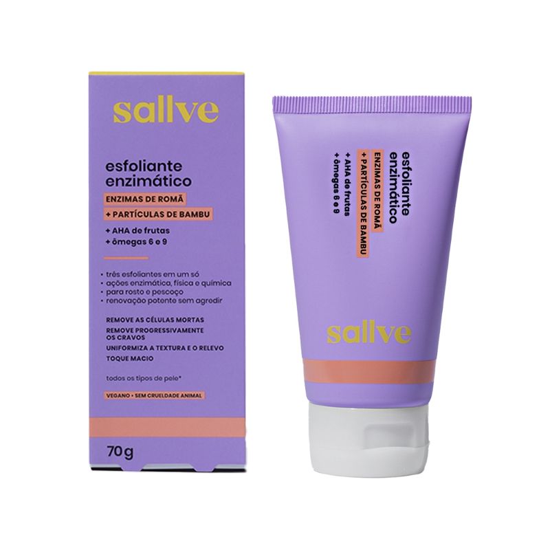 Esfoliante Facial Enzimático Sallve Gel-Espuma - 70g