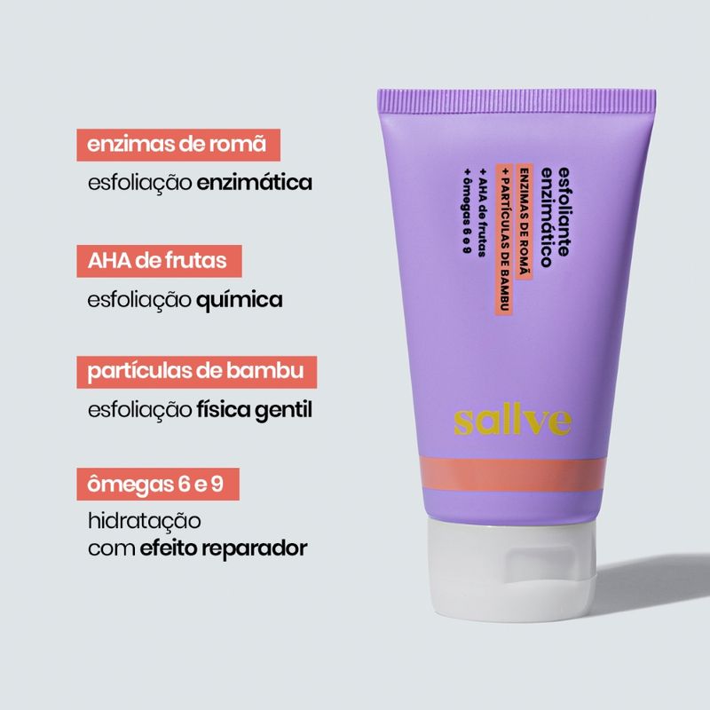 Esfoliante Facial Enzimático Sallve Gel-Espuma - 70g