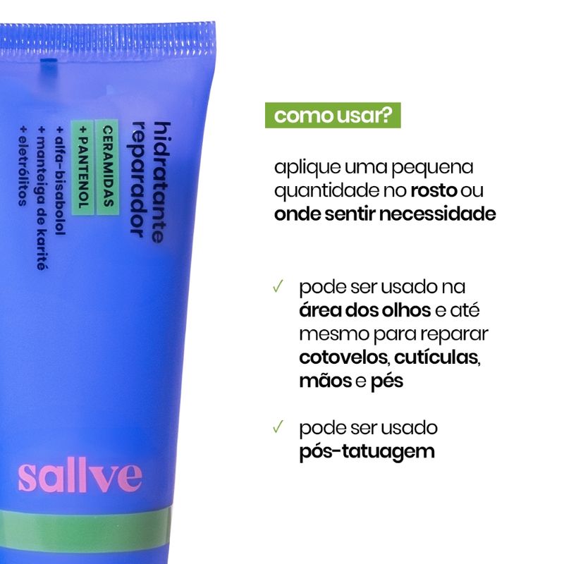 Hidratante Facial Reparador Sallve - 40g
