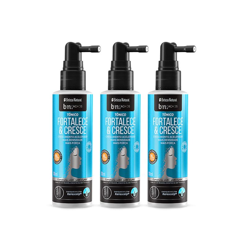 Kit Tônico Capilar Fortalece e Cresce 100ml (3 itens)