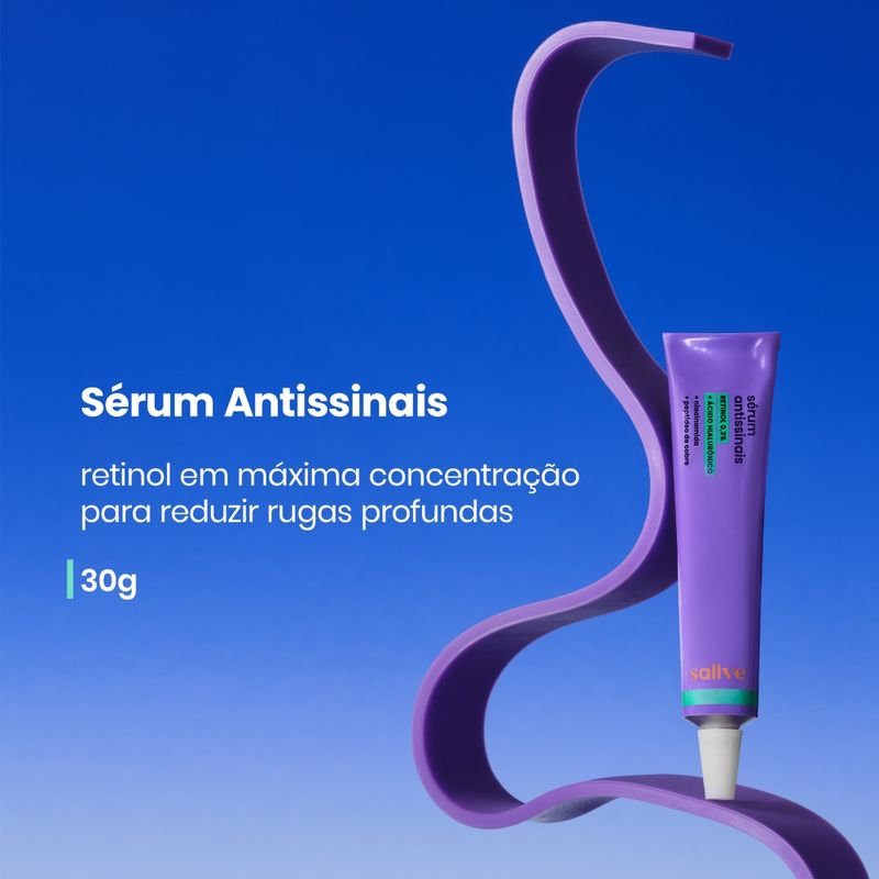 Sérum Facial Antissinais Retinol Puro Sallve - 30g
