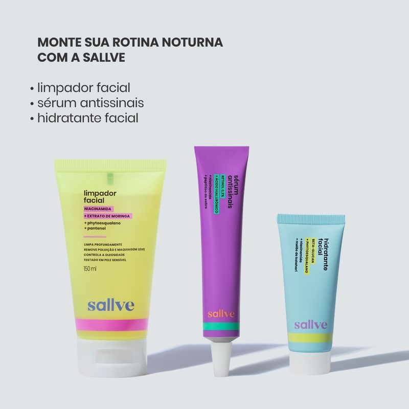 Sérum Facial Antissinais Retinol Puro Sallve - 30g