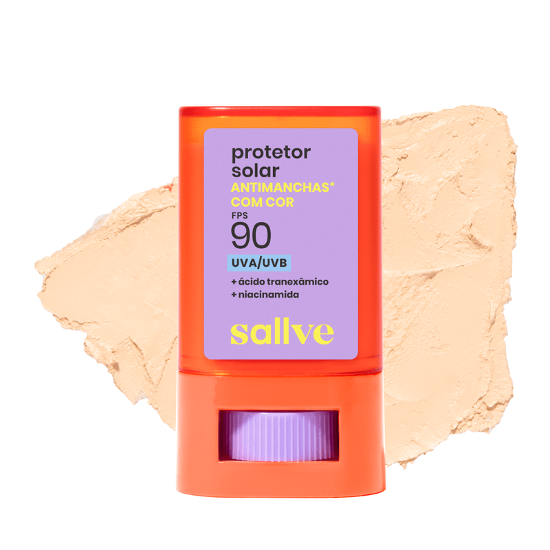 Protetor Solar Antimanchas com Cor 1 FPS 90 Sallve - 15g
