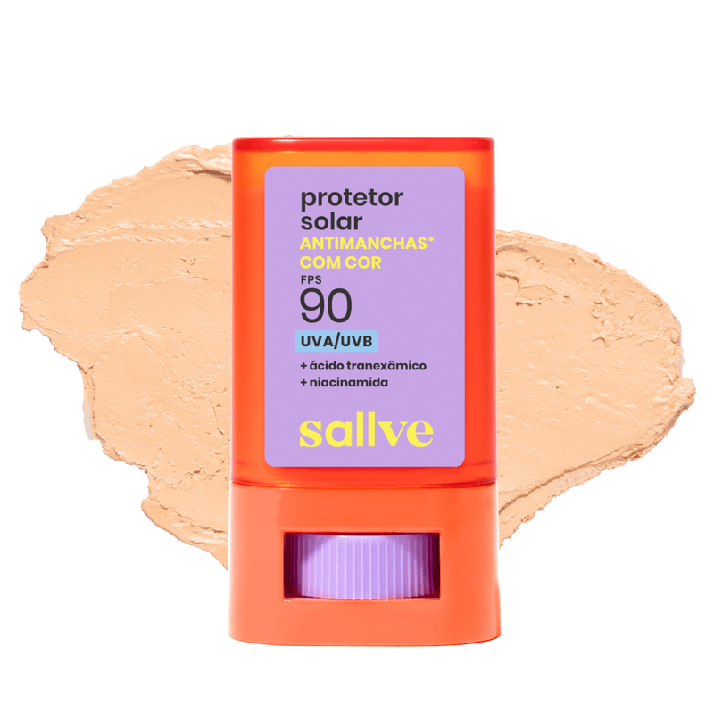 Protetor Solar Antimanchas com Cor 3 FPS 90 Sallve - 15g