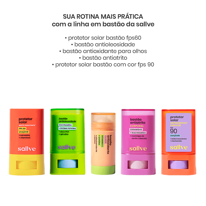 Protetor Solar Antimanchas com Cor 3 FPS 90 Sallve - 15g