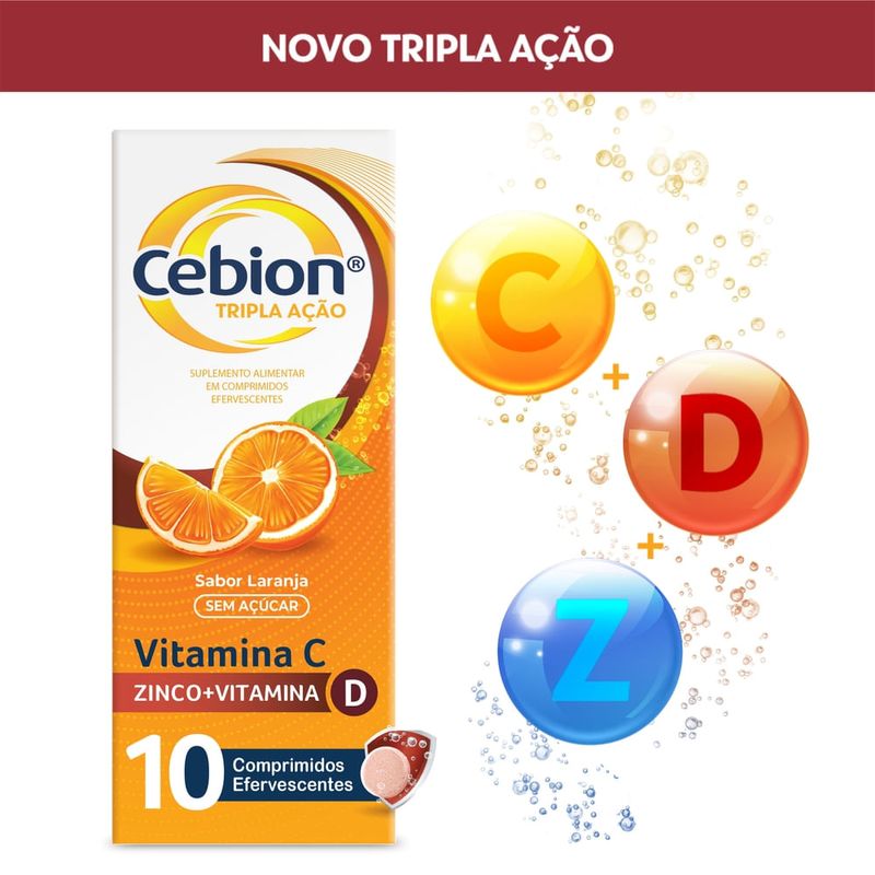 CEBION LAR 1G ZN+VIT D 30CPR EFERV