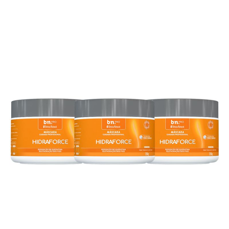 Máscara Hidraforce 350g PRO (3 itens)