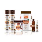 Kit Explosão de Óleos Africanos com Óleo Reparador de Pontas e Umectação