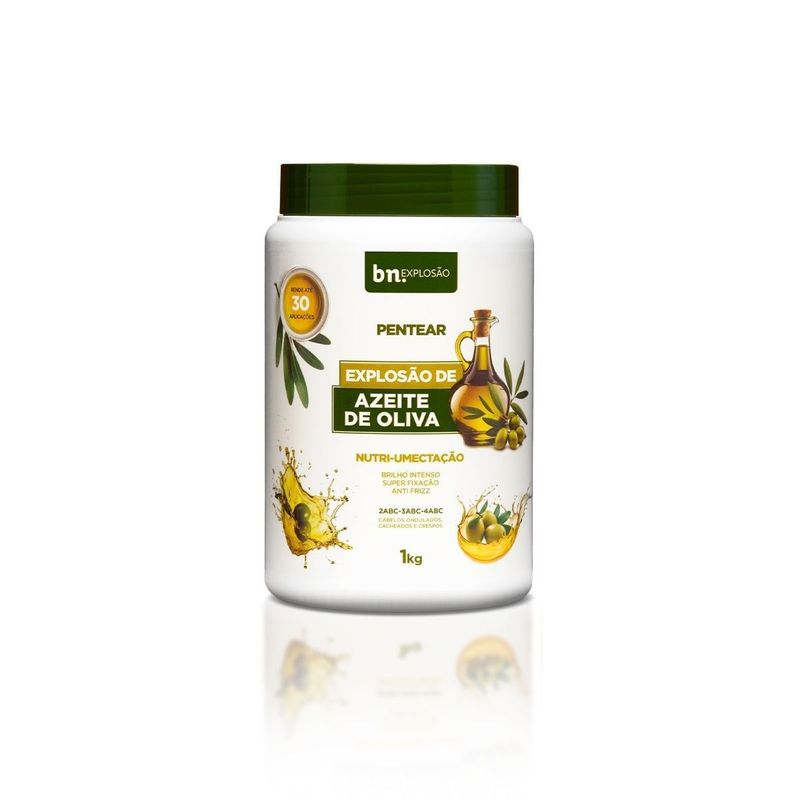 Creme de Pentear Azeite de Oliva 1Kg + Óleo de Abacate e Oliva 55ml
