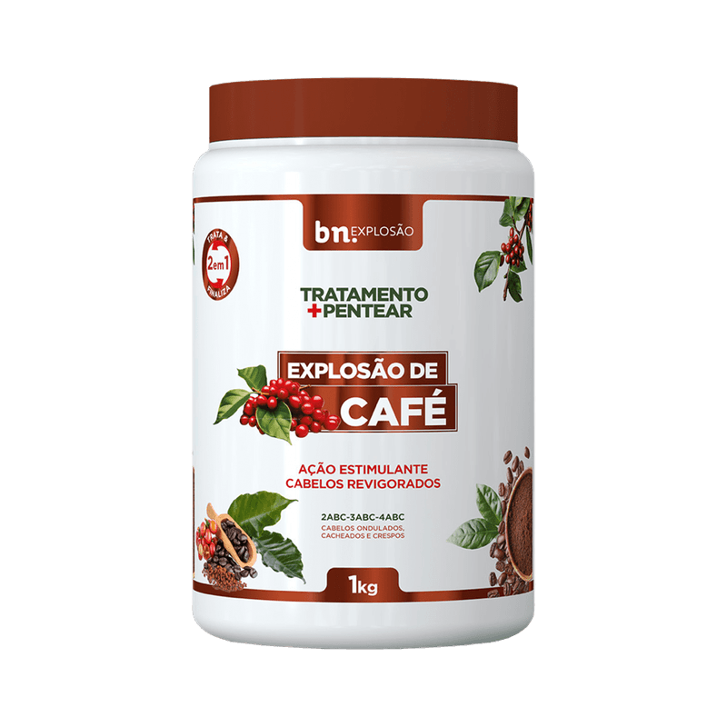 Kit Creme de Pentear de Café + Creme de Pentear de Abacate 1Kg (2 itens)