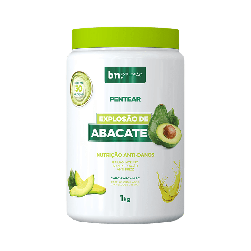 Kit Creme de Pentear de Café + Creme de Pentear de Abacate 1Kg (2 itens)