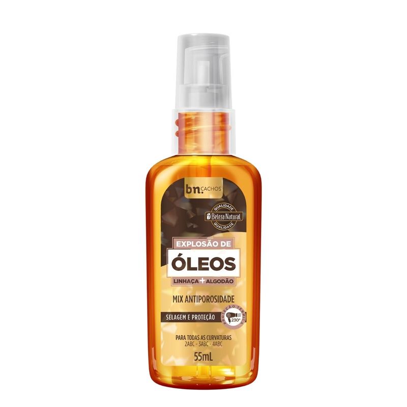 Kit Linha Completa Explosão de Azeite de Oliva + Óleo de Linhaça e Algodão 55ml