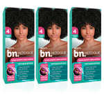 Kit Tonalizante Sem Amônia Castanho Médio 4.0 bn.Retoque 3x90g Bn.Cachos