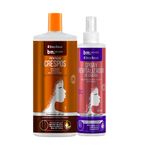 Kit Creme de Pentear Crespos 1l + Spray Revitalizador (2 itens)
