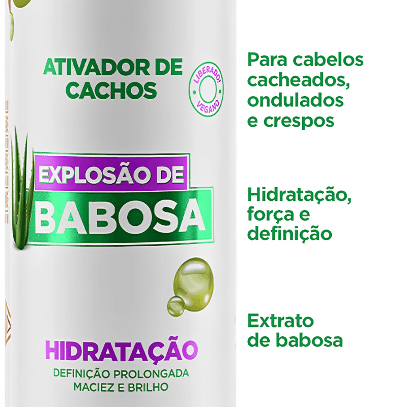 Ativador de Cachos Explosão de Babosa 300ml