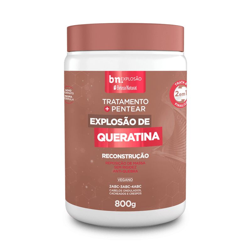 Creme de Pentear e Tratamento Explosão de Queratina 800g
