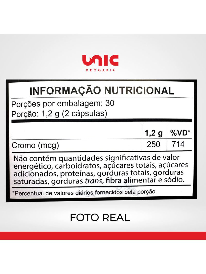 Kit C/2 Picolinato de Cromo 500MG C/60 Cápsulas - Gold Lab