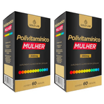 Kit C/2 Polivitamínico Mulher C/60 Cápsulas - Gold Lab
