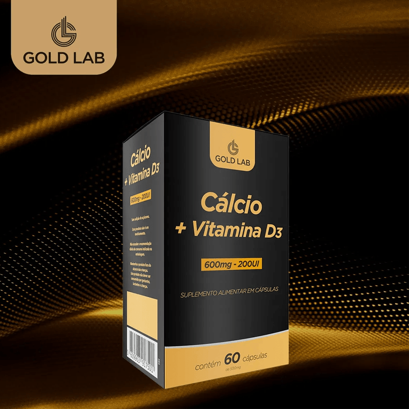 Kit C/2 Cálcio + Vitamina D3 C/60 Cápsulas - Gold Lab