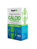 Citrato Malato de Cálcio + Vitamina D3 C/60 Cápsulas - Good Vit