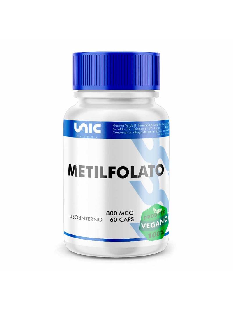 Metilfolato 800mcg 60 Cápsulas Vegan