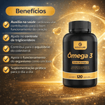 Kit C/3 Ômega 3 C/120 Cápsulas - Gold Lab