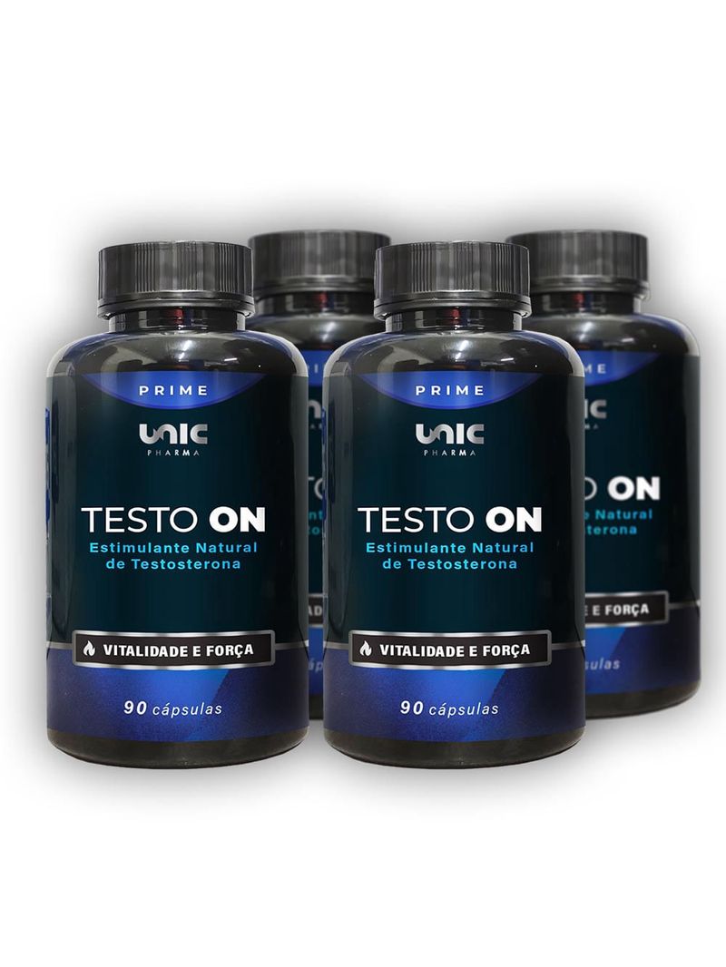 Kit 4 Testo On Estimulante de Testosterona 90 Cáps