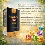 Kit 2 Vitamina K2 Ossos Fortes 500mg 60 Cápsulas Gold Lab