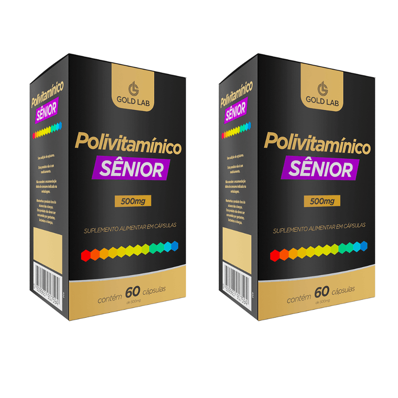 Kit C/2 Polivitamínico Sênior C/60 Cápsulas - Gold Lab