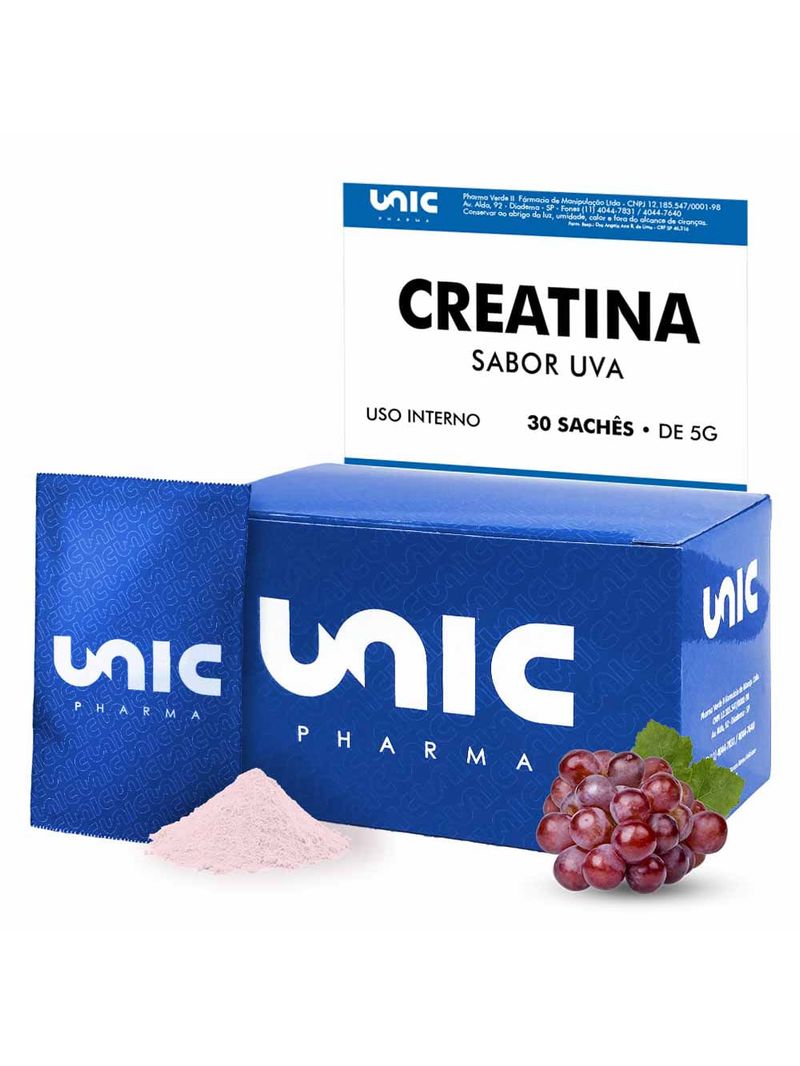 Creatina Sabor uva 5g cada - 30 Envelopes