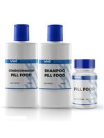 Kit Shampoo Pill Food + Condicionador Pill food 200ml (cada) + 60 cáps