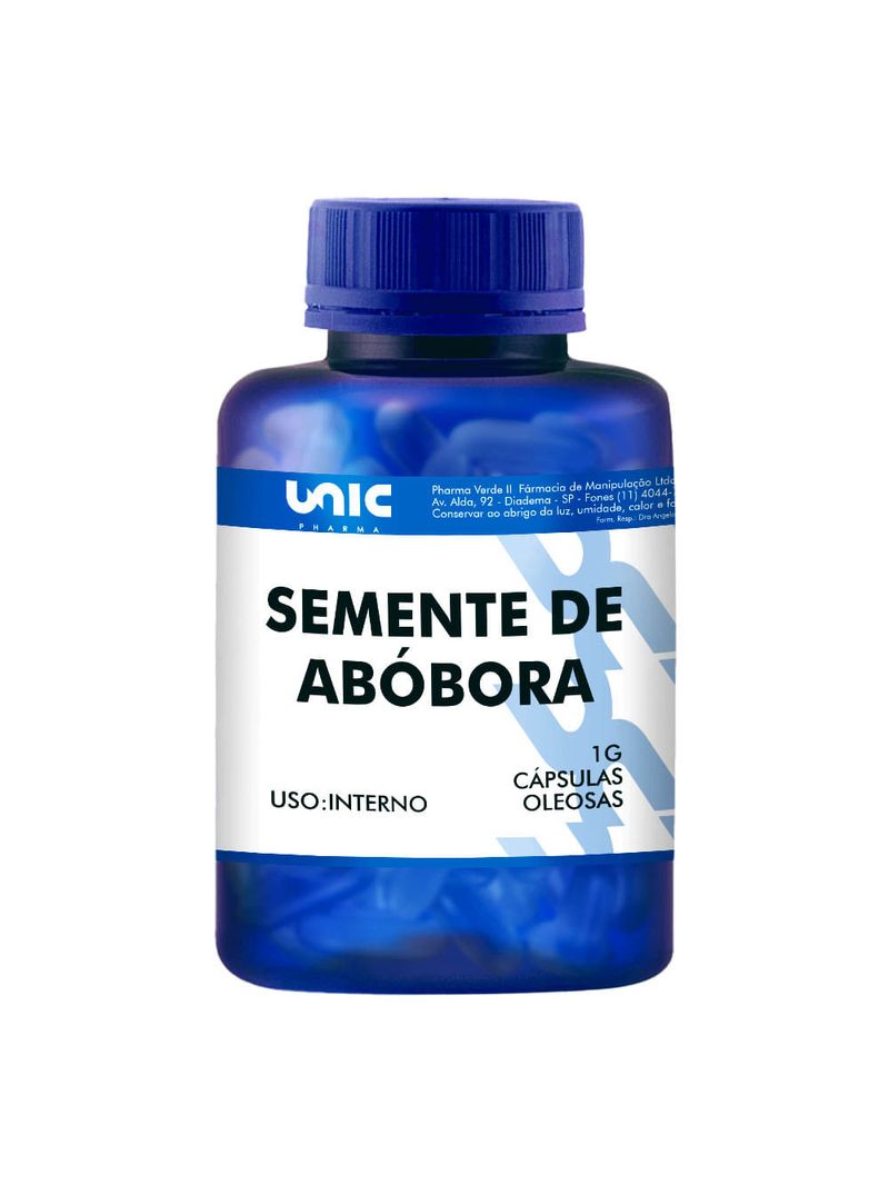 Semente de abóbora  1000mg 60cáps ( Cápsula oleosa )