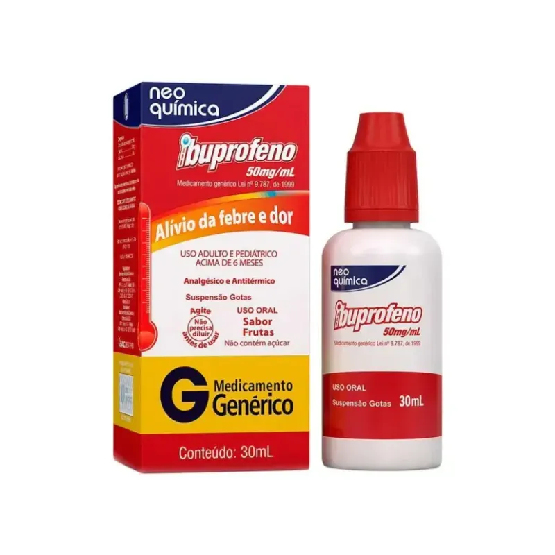 Ibuprofeno 50mg/ml Neo Química Gotas - 30ml