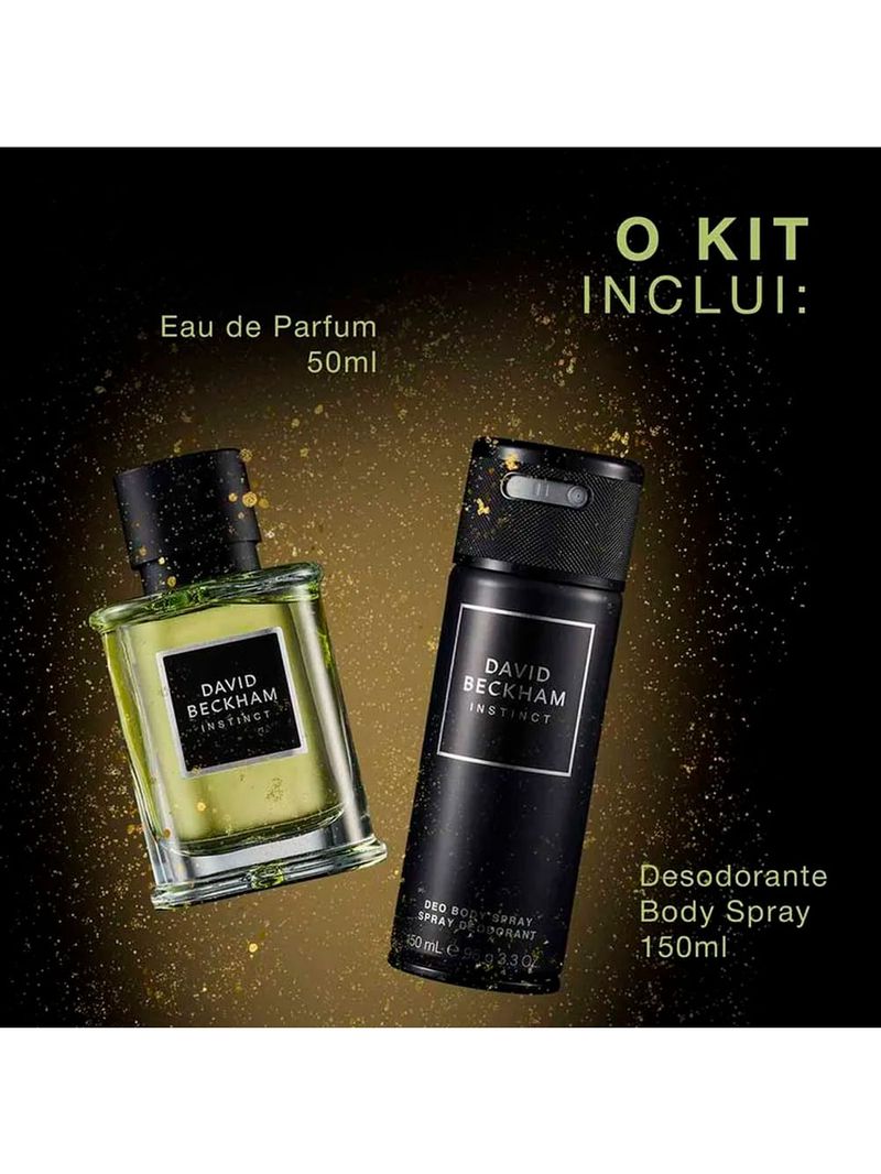 Kit David Beckham Instinct Masculino - EDP 50ml + Desodorante 150ml